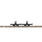 Busch 12226 - H0f - 2-tlg. Set Rungenwagen Langgut